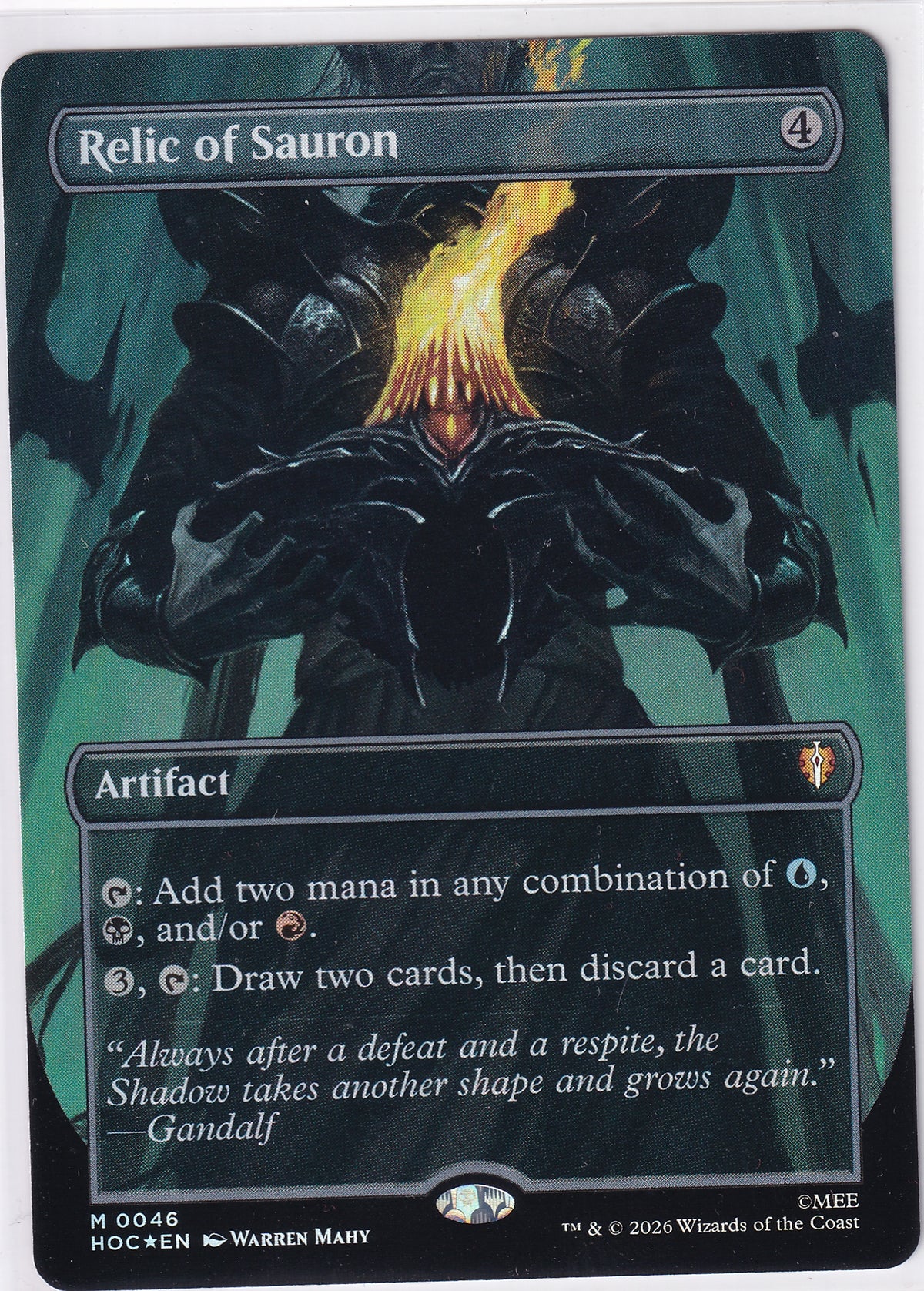 Relic Of Sauron M 0046 Magic The Gathering The Hobbit Eternal-Legal