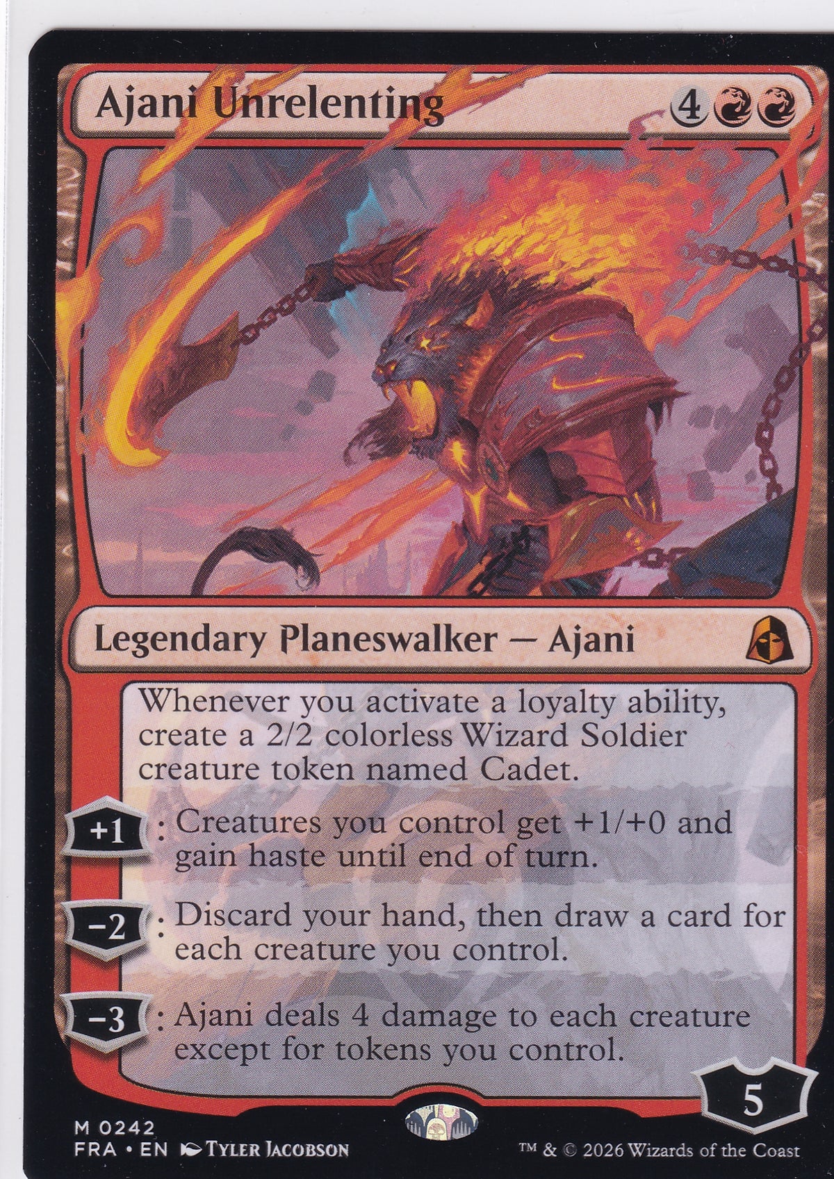 Anani Unrelenting M 0242 Magic The Gathering Reality Fracture
