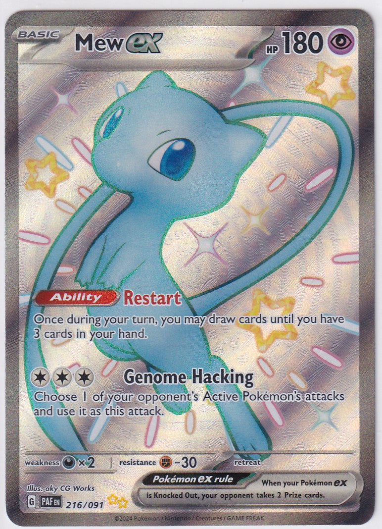 Mew EX 216/091 Ultra Rare - Paldean Fates - Pokemon Card