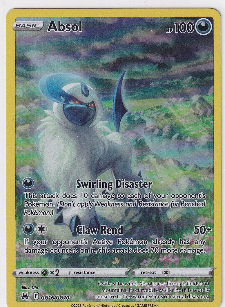 Absol GG16/GG70 Holo Rare - Crown Zenith Gallery - Pokemon Card