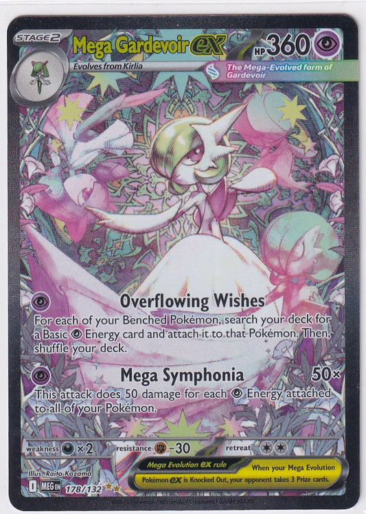 Mega Gardevoir ex 178/132 Special Illustration Rare - Mega Evolution - Pokemon Card
