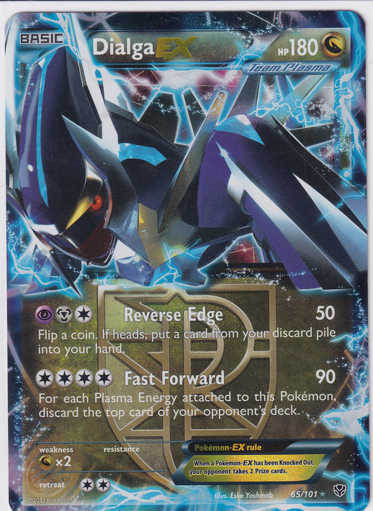 *LP* Dialga EX Ultra Rare - Black & White Plasma Blast 65/101 Pokemon Card