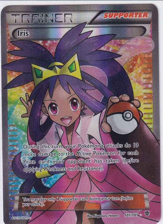 *MP* Iris Full Art Ultra Rare - Black & White Plasma Blast 101/101 Pokemon Card