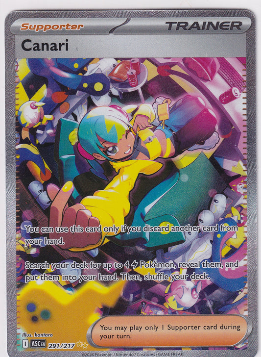 Canari Special Illustration Rare - Mega Evolutions Ascended Heroes 291/217 Pokemon Card