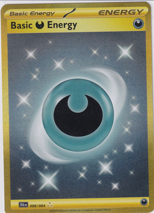 *LP* Darkness Energy Hyper Rare - Scarlet & Violet Shrouded Fable 098/064 Pokemon Card