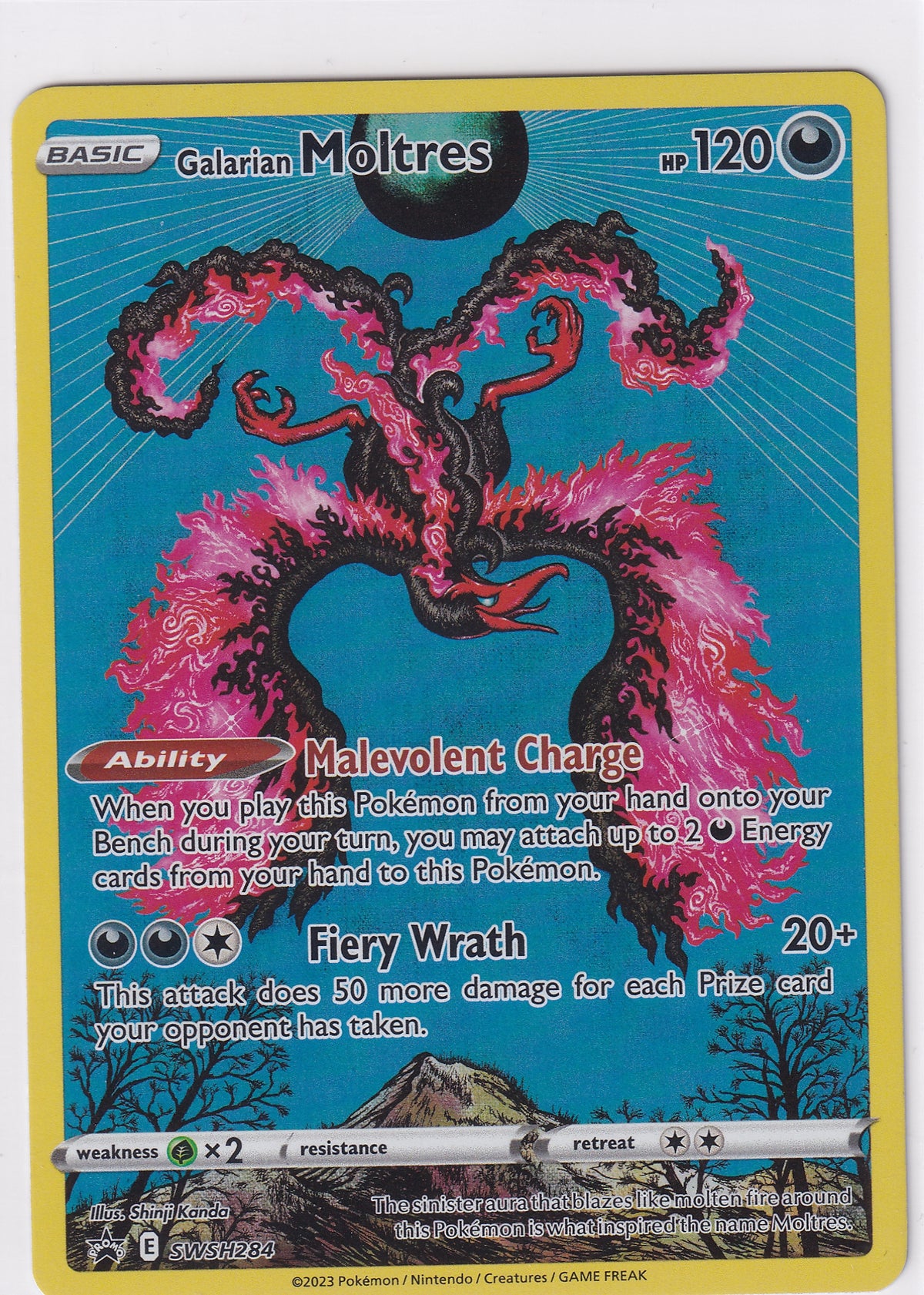 Galarian Moltres Promo - Sword & Shield Promo SWSH284 Pokemon Card
