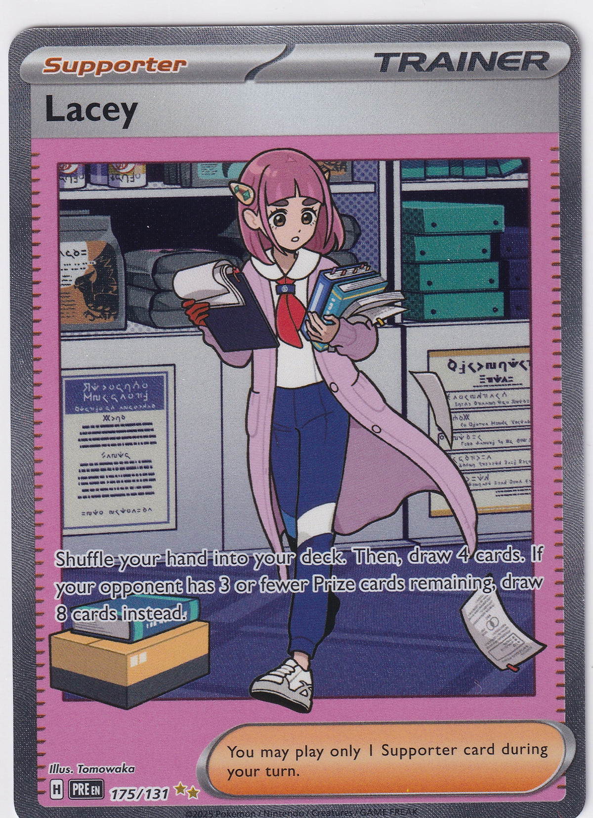 Lacey Supporter Special Illustration Rare - Prismatic Evolutions 175/131 Pokemon Card