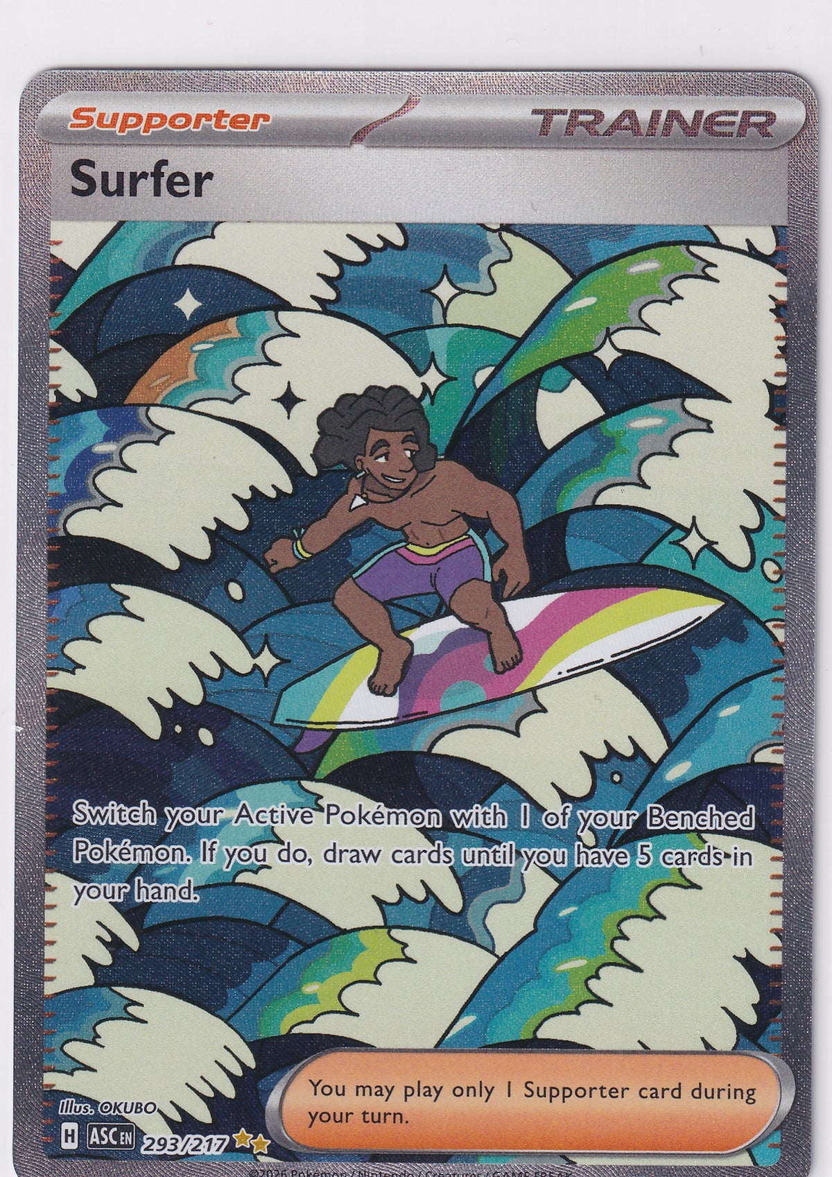 Surfer Supporter Special Illustration Rare - Ascended Heroes 293/217 Pokemon Card