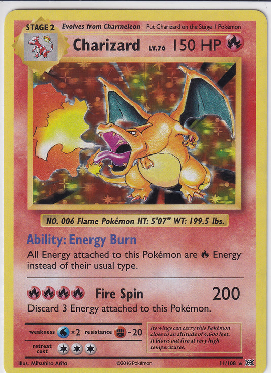 Charizard Holo Rare - Evolutions 11/108 Pokemon Card