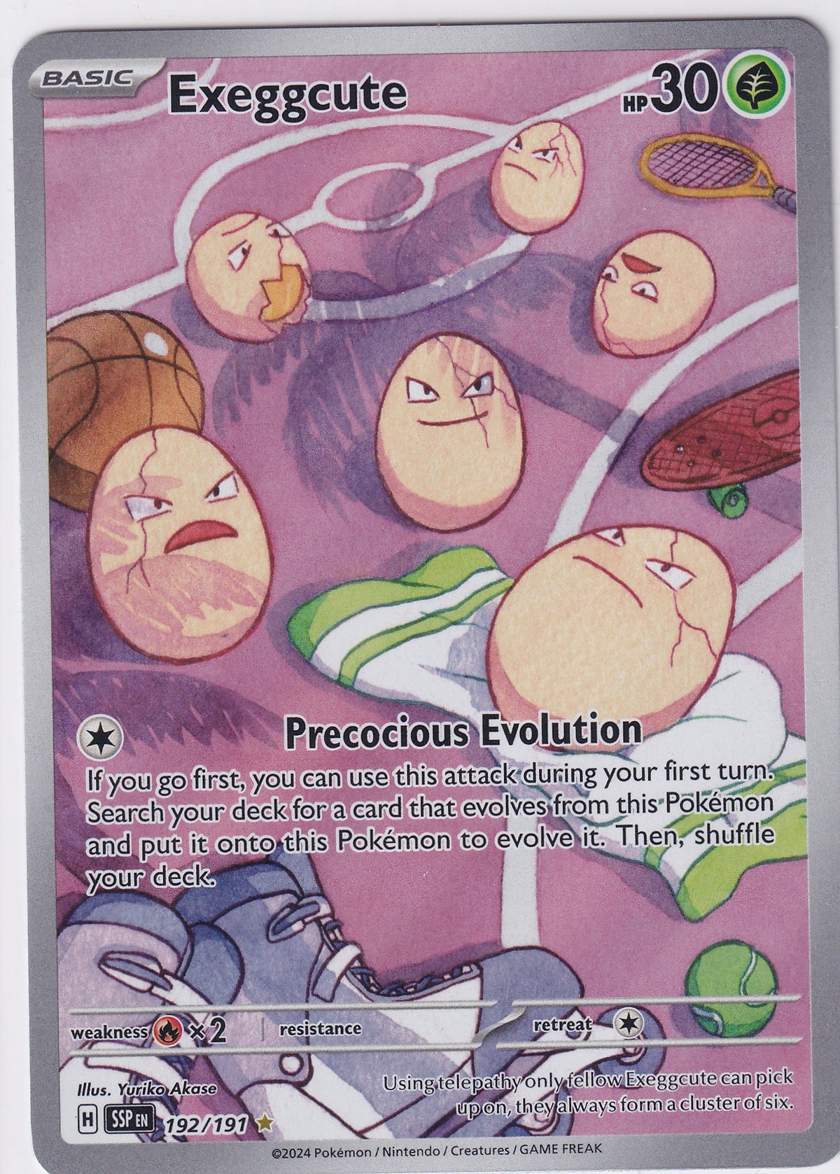 Exeggcute Illustration Rare - Surging Sparks 192/191 Pokemon Card