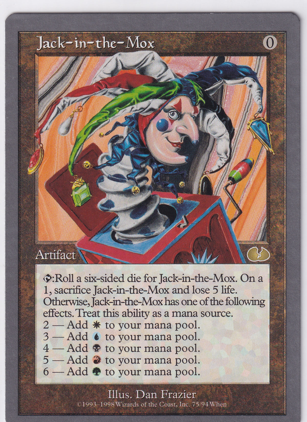 Jack-in-the-Mox - Unglued 75/94 Magic the Gathering Card