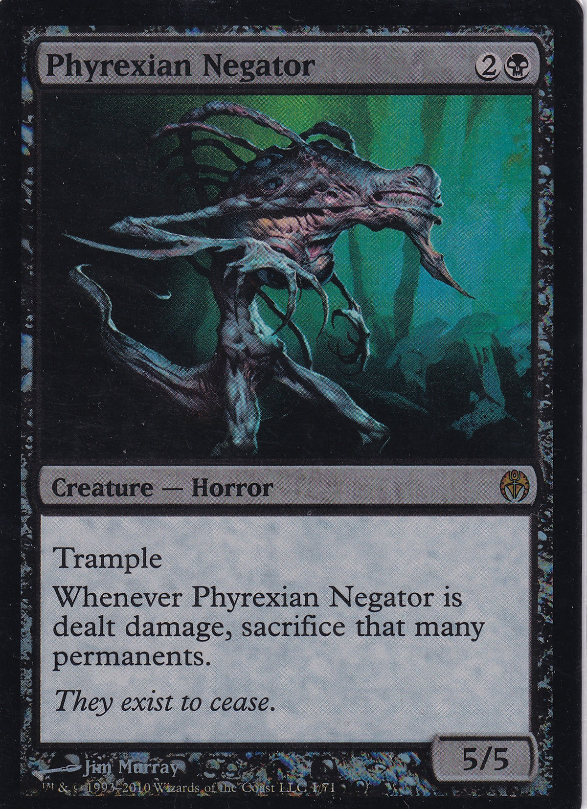 Phyrexian Negator Foil Duel Decks: Phyrexia Vs The Coalition Magic the Gathering Card