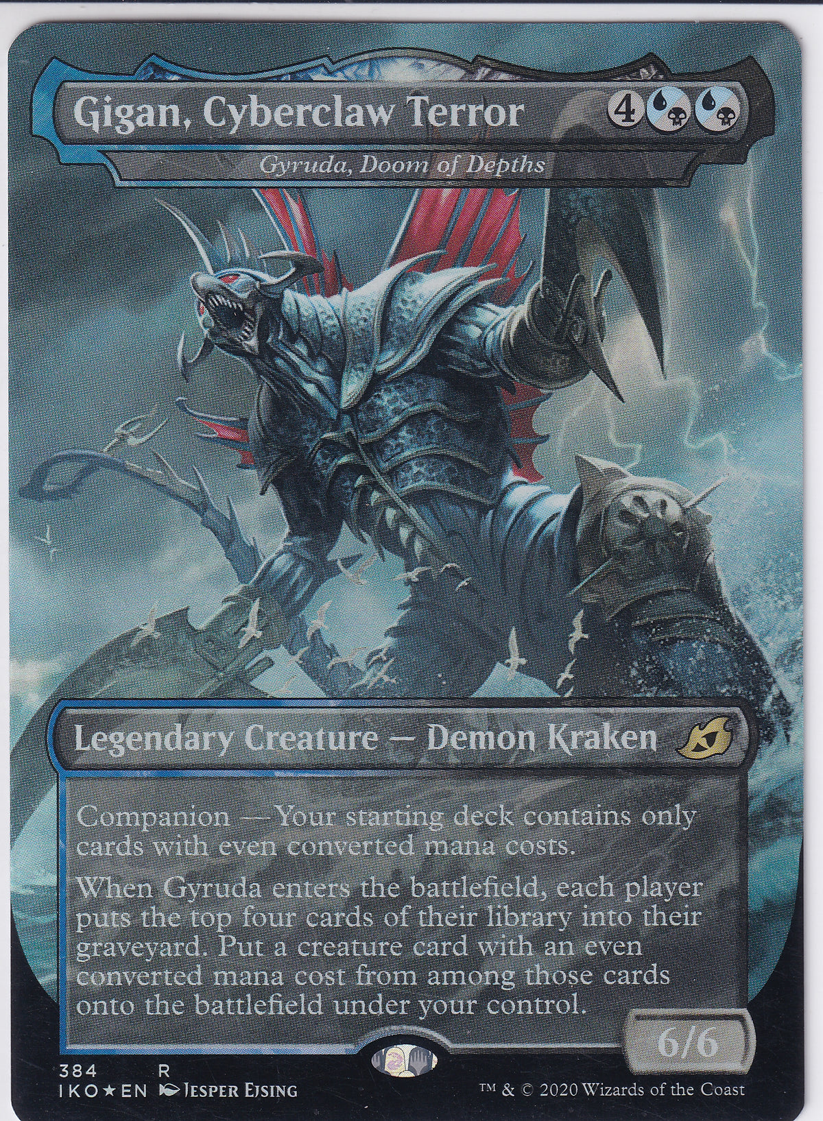 Gigan, Cyberclaw Terror R 384 Foil Ikoria: Lair of Behemoths Magic the Gathering Card