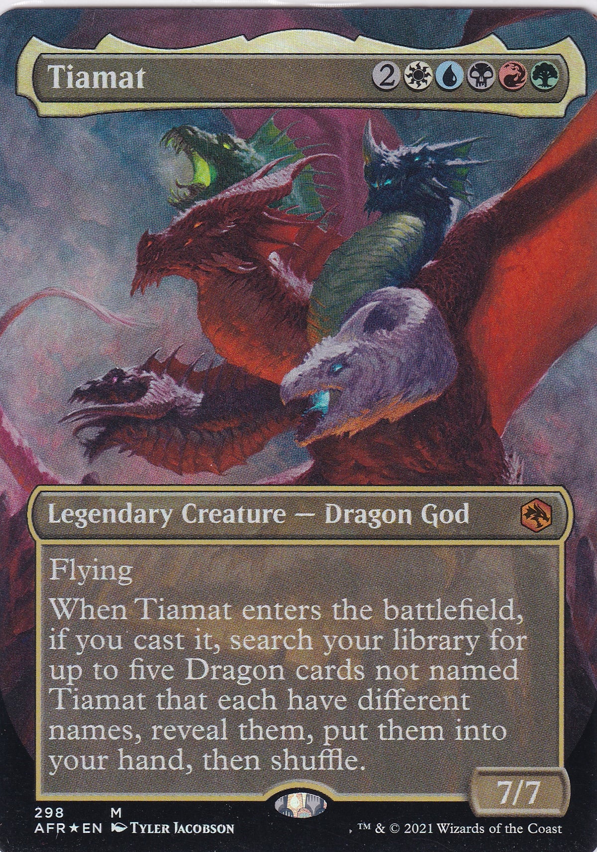 Tiamat Foil M 298 Adventures In The Forgotten Realms Magic the Gathering Card