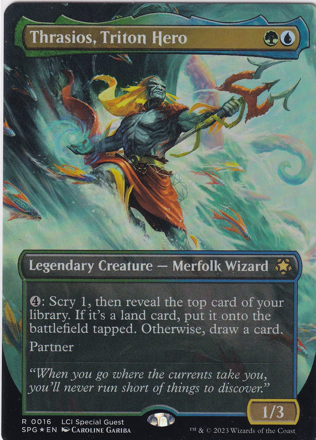 Thrasios, Triton Hero Foil R 0016 Special Guest Magic the Gathering Card