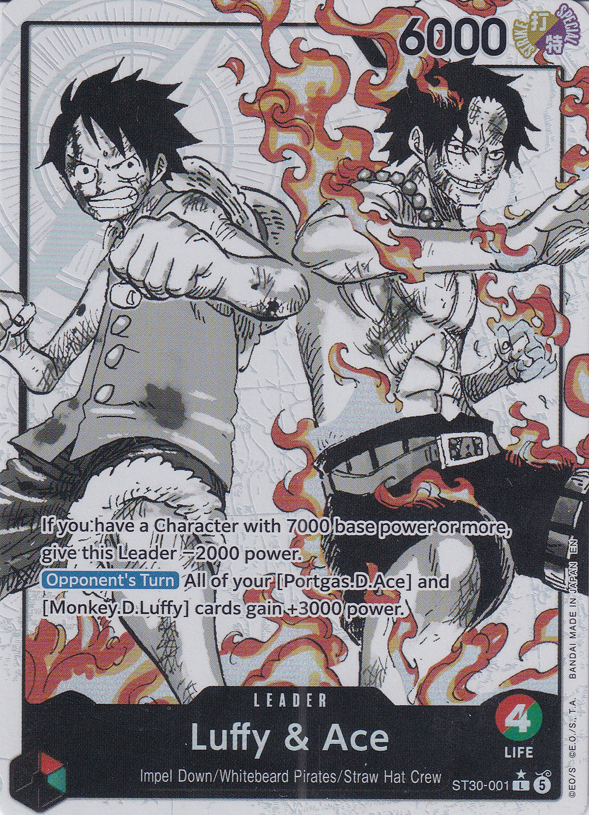 Luffy & Ace Parallel Foil - Starter Deck EX: Luffy & Ace ST30-001 One Piece Card