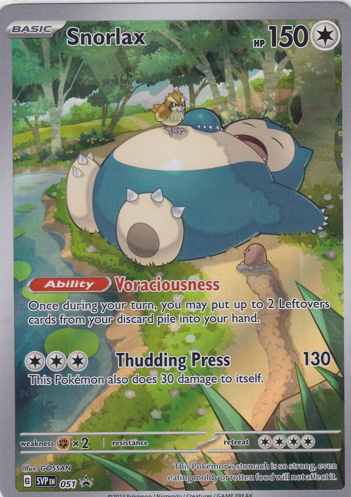 Snorlax 051 Pokemon Scarlet & Violet Promo