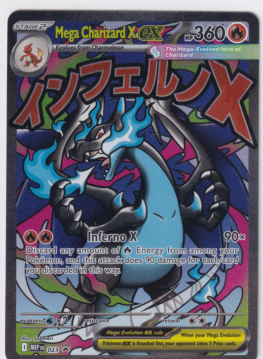 Mega Charizard X ex 023 Pokemon Mega Evolutions Promo