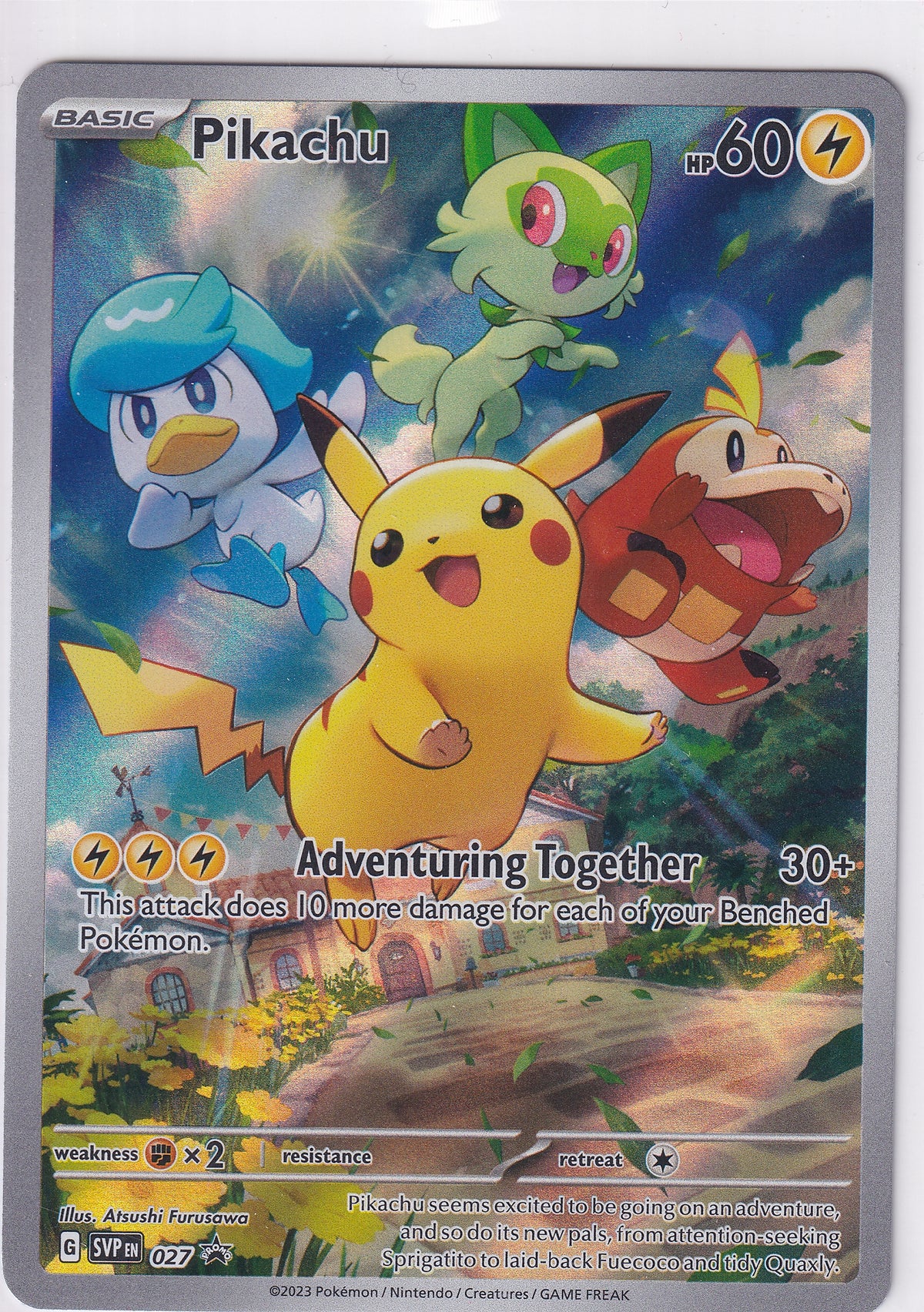Pikachu 027 Pokemon Scarlet & Violet Promo