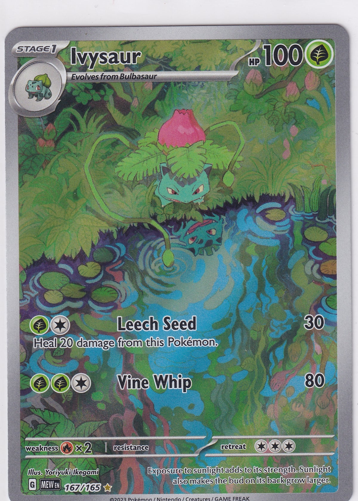 Ivysaur Illustration Rare - SV:151 167/165 Pokemon Card