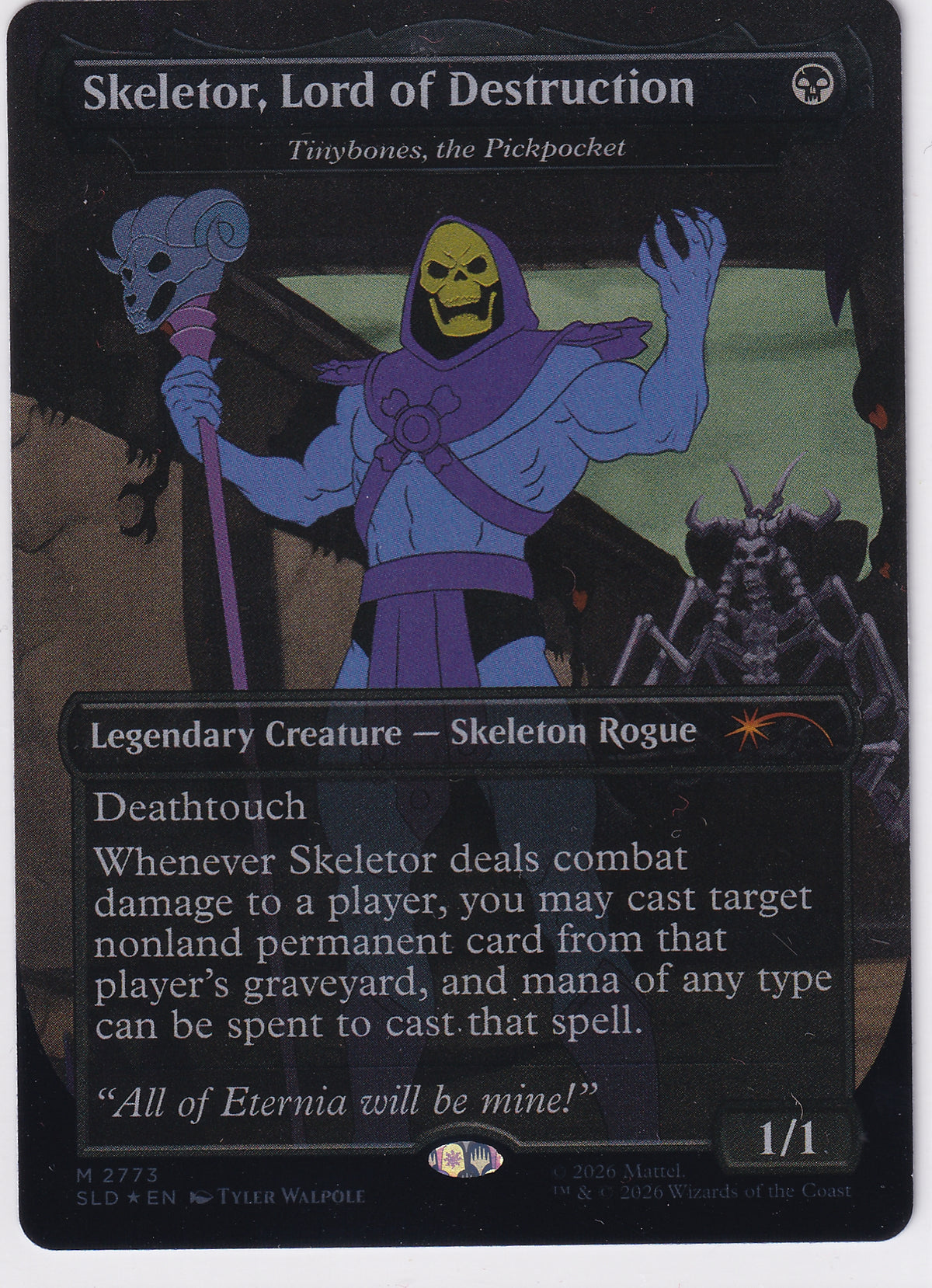 Skeletor, Lord of Destruction M 2773 Magic The Gathering Secret Lair