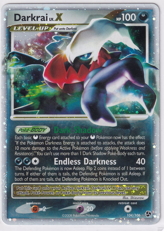 Darkrai Lv.X - Diamond & Pearls: Great Encounters 104/106 Pokemon Card