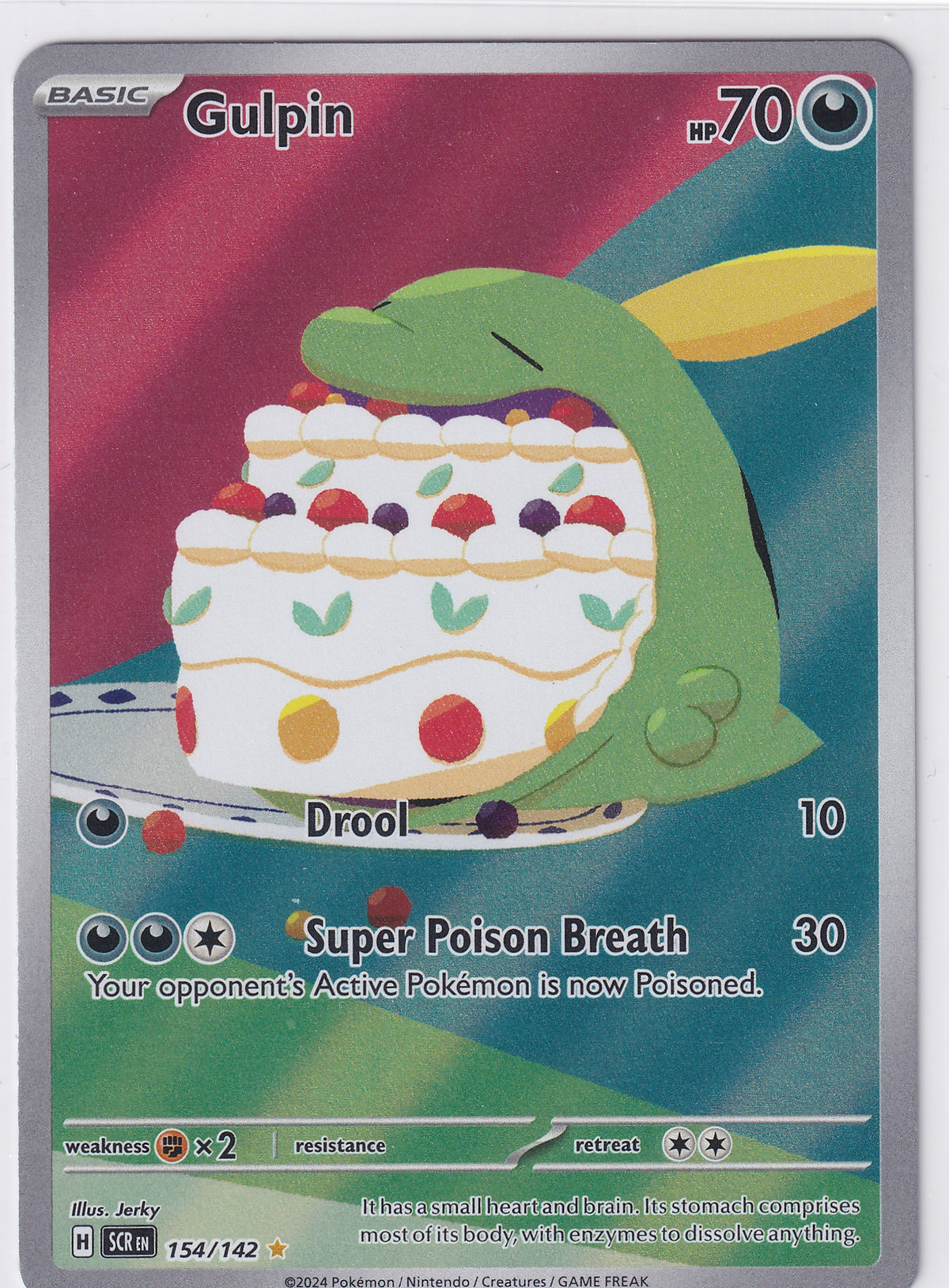 Gulpin Illustration Rare - Stellar Crown 154/142 Pokemon Card