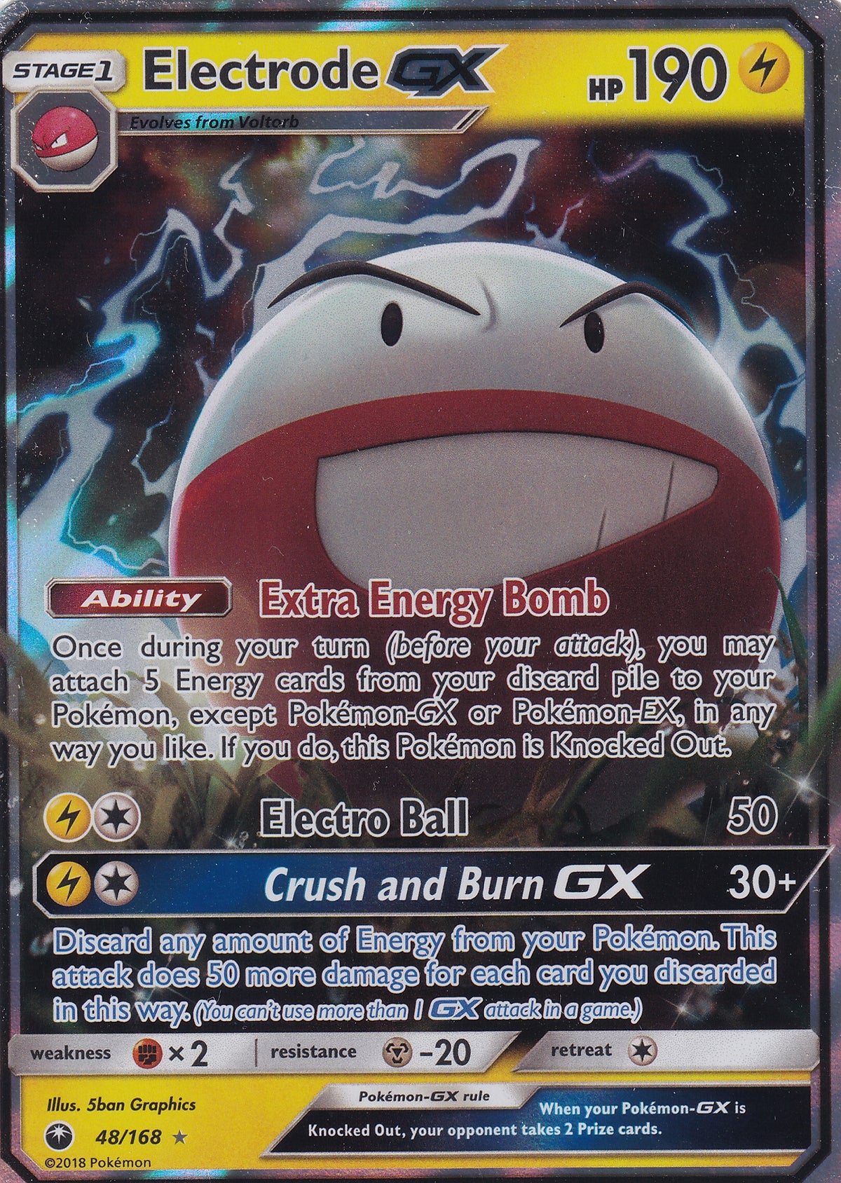 Electrode GX Ultra Rare - Celestial Storm 48/168 Pokemon Card