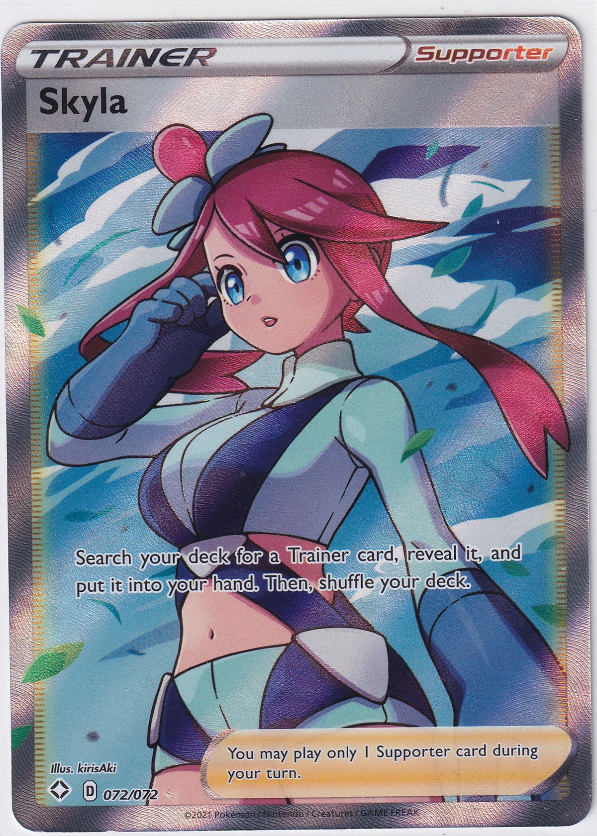 Skyla (Full Art) 072/072 - Shining Fates - Pokemon Card