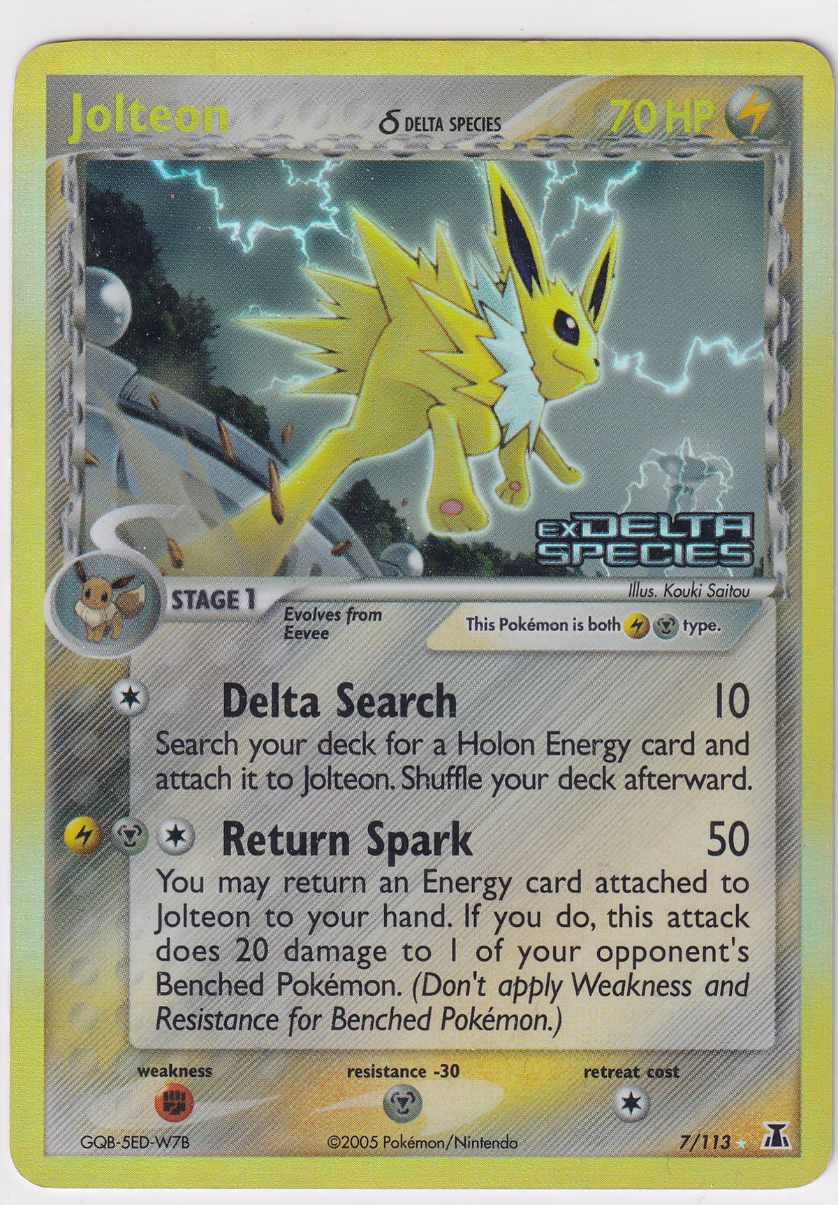 Jolteon (Delta Species) Reverse Holo - EX Delta Species - Pokemon Card