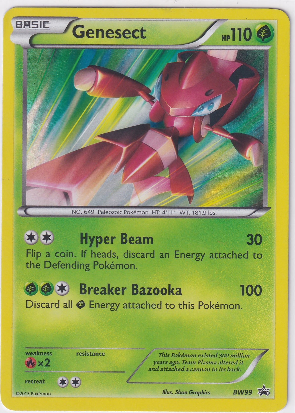 Genesect BW99 - Black and White Promo Pokemon Single