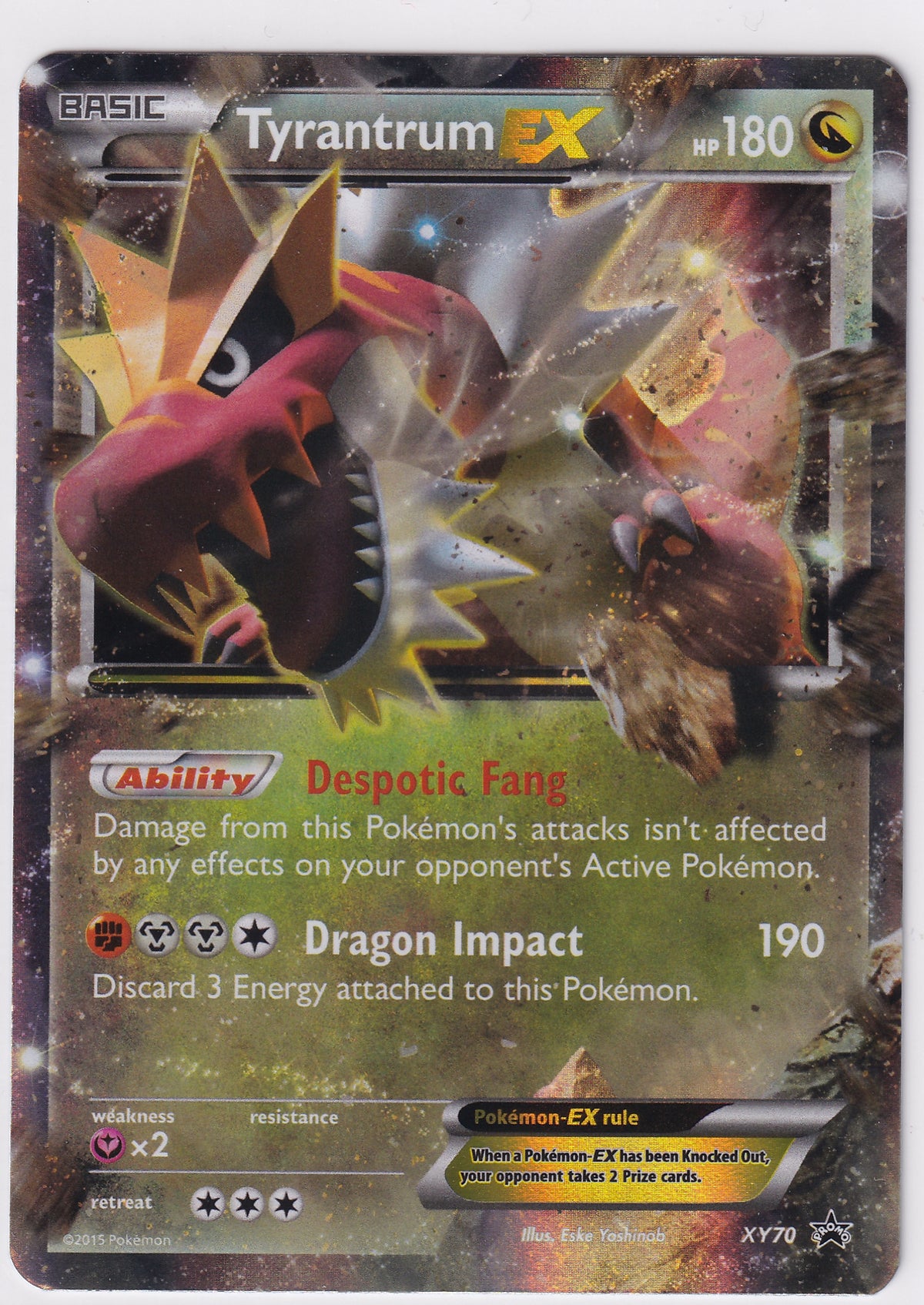 *LP* Tyrantrum EX XY70 - X & Y Promo Pokemon Single