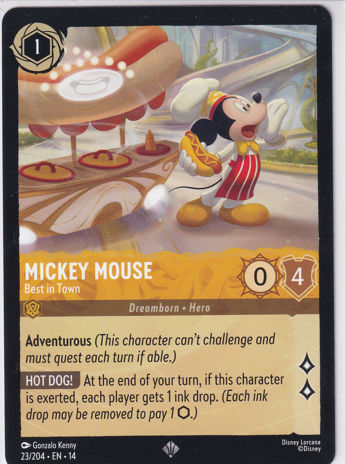 Mickey Mouse Best in Town - Disney Lorcana Hyperia City 23/204