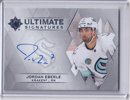 Jordan Eberle Ultimate Signatures Auto Card US-JE 2023-24 Upper Deck Ultimate Collection Seattle Kraken
