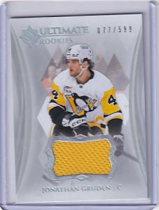 Jonathan Gruden Ultimate Rookie Jersey 077/599 Card #164 2023-24 Upper Deck Ultimate Collection Rookie Card RC Pittsburgh Penguins