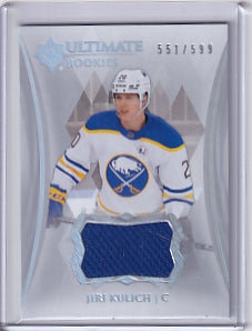 Jiri Kulich Ultimate Rookie Jersey 551/599 Card #107 2023-24 Upper Deck Ultimate Collection Rookie Card RC Buffalo Sabres