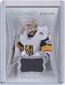 Jiri Patera Ultimate Rookie Jersey /599 Card #160 2023-24 Upper Deck Ultimate Collection Rookie Card RC Vegas Golden Knights