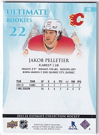Jakob Pelletier Ultimate Rookies 119/299 Card #106 2023-24 Upper Deck Ultimate Collection Rookie Card RC Calgary Flames
