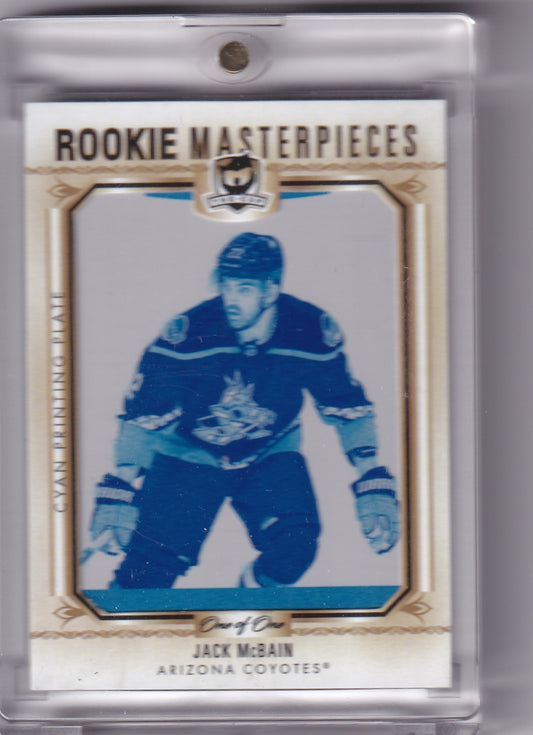Jack McBain Rookie Masterpieces One of One Rookie Card RC #ST-125 2022-23 UD The Cup Arizona Coyotes