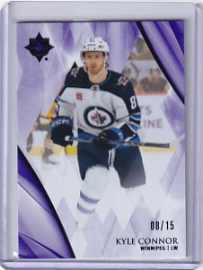Kyle Connor Base Purple 08/15 Card #24 2023-24 Upper Deck Ultimate Collection Winnipeg Jets