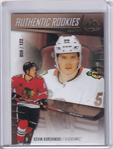 Kevin Korchinski Authentic Rookies Gold 059/122 Card #277 2023-24 Upper Deck SP Game Used Rookie Card RC Chicago Blackhawks