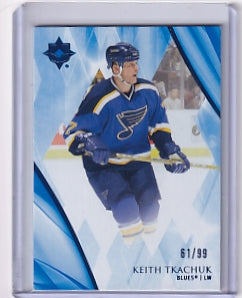Keith Tkachuk Blue Base 61/99 Card #93 2023-24 Upper Deck Ultimate Collection St. Louis Blues