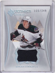 Logan Cooley Ultimate Rookie Jersey /349 Card #172 2023-24 Upper Deck Ultimate Collection Rookie Card RC Arizona Coyotes
