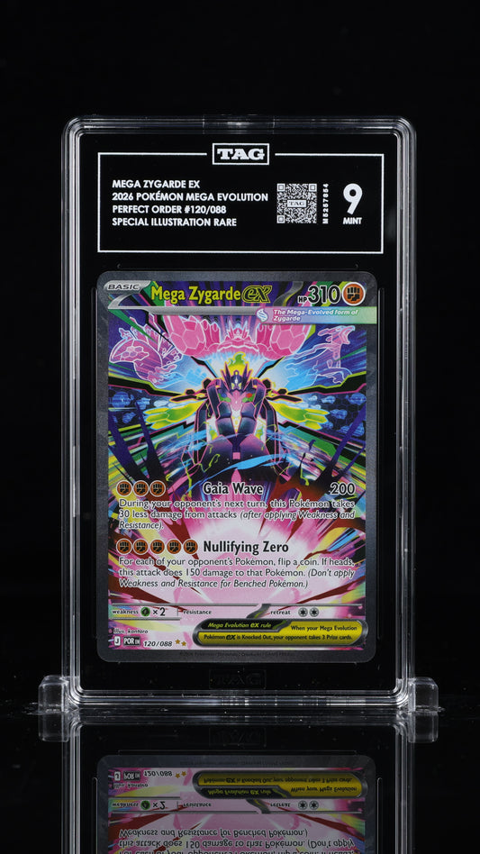 Tag Mint 9 Mega Zygarde EX Special Illustration Rare - Perfect Order 120/088 Pokemon Card