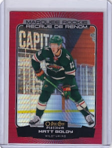 Matt Boldy Red Prism Marquee Rookie 044/199 2022-23 O-Pee-Chee Platinum Rookie Card RC Minnesota Wild