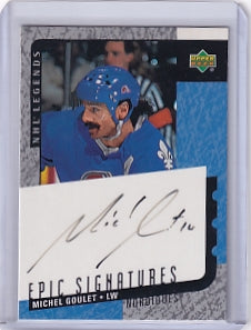 Michel Goulet Epic Signatures Auto Card MGo 2000-01 Upper Deck NHL Legends Quebec Nordiques