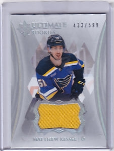 Matthew Kessel Ultimate Rookie Jersey /599 Card #199 2023-24 Upper Deck Ultimate Collection Rookie Card RC St. Louis Blues