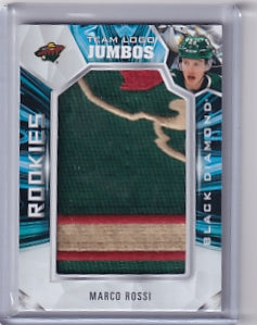 Marco Rossi Team Logo Jumbo Rookie Card RTL-MR 2022-23 Upper Deck Black Diamond Rookie Card RC Minnesota Wild