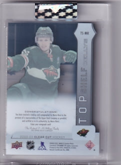 Marco Rossi Top Shelf Rookie Auto Card TS-MR 2022-23 Upper Deck Clear Cut Rookie Card RC Minnesota Wild