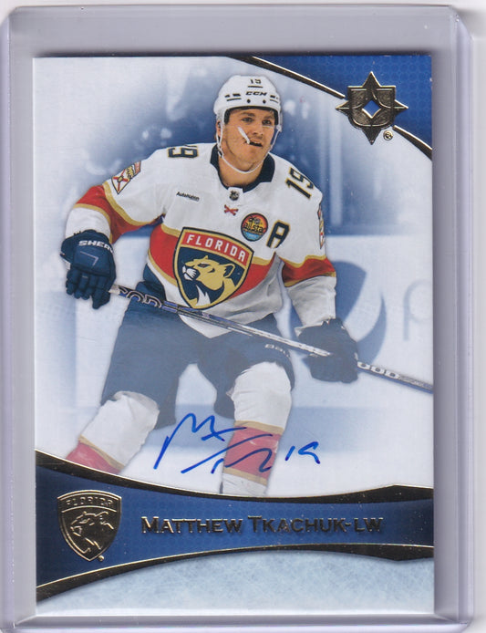 Matthew Tkachuk Auto 2022-23 #34 Upper Deck Ultimate Collection Florida Panthers